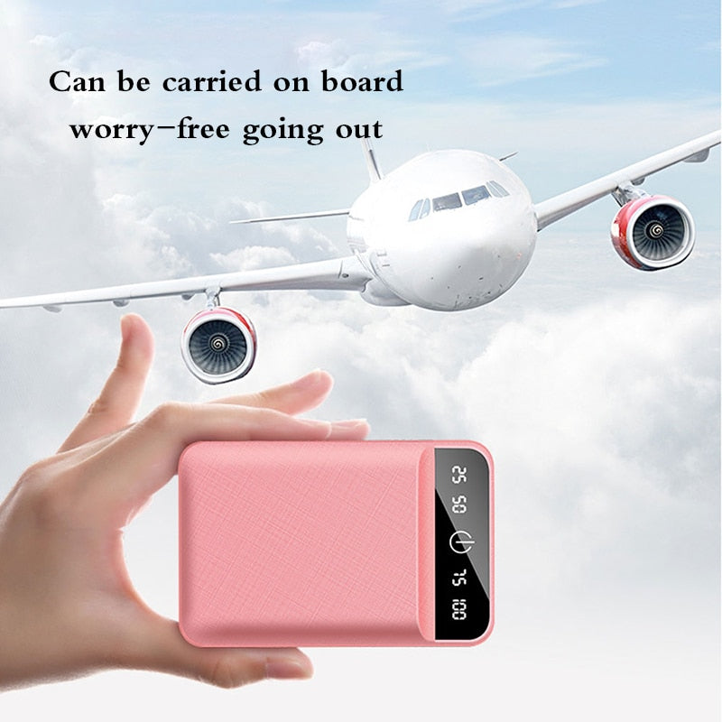 20000mAh Mini Charger Portable Two-way Fast Charging Power Bank Digital Display External Battery for iPhone Xiaomi Samsung - V.I.P Digital Presence