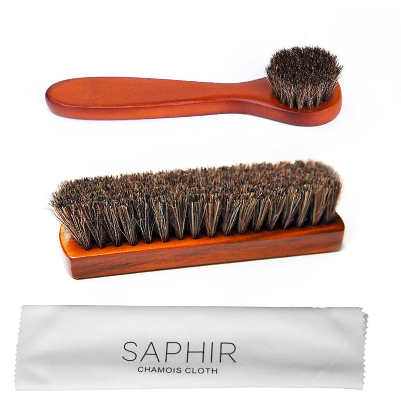 Wood Horsehair Shoe Brush Large Leather Shoe Brush Set Horsehair Shoe Brush Set - V.I.P Digital Presence