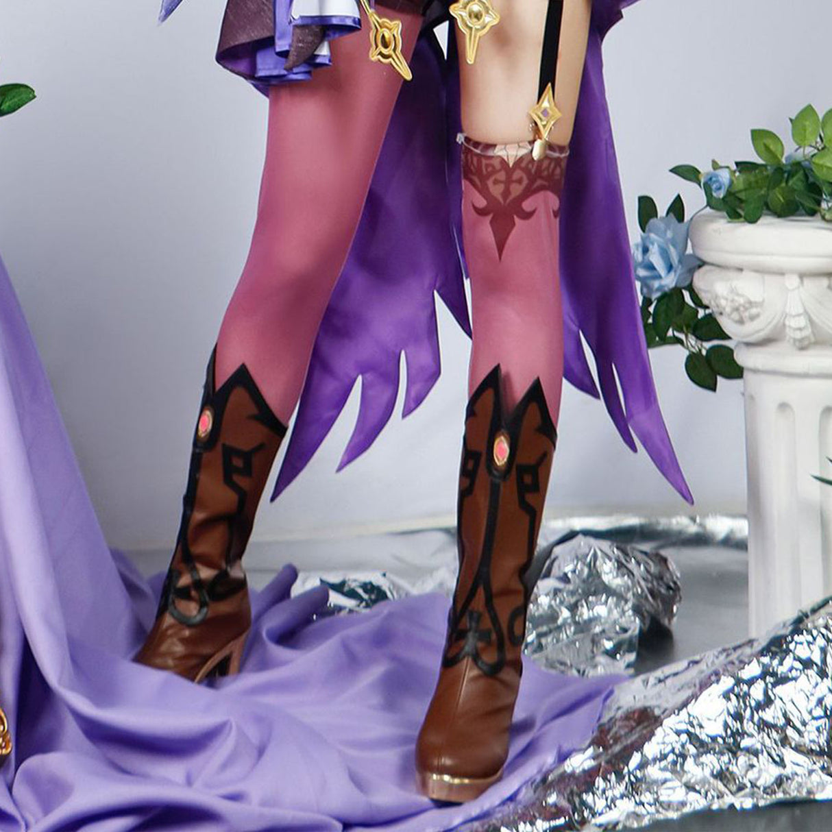 Genshin Impact Fischer cos Clothes Guilty Breaking Imperial Daughter's Original Leather Cospaly Clothing Matching Shoes - V.I.P Digital Presence