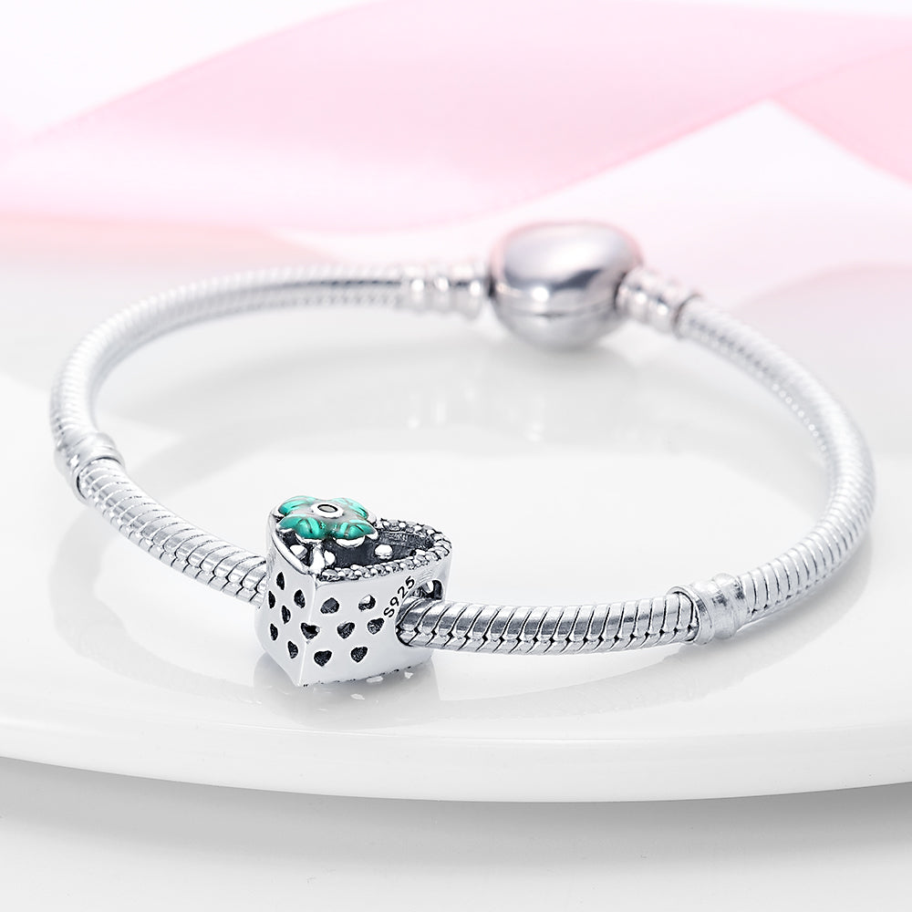 Niche jewelry handmade copper plated silver heart clover DIY jewelry accessories - V.I.P Digital Presence