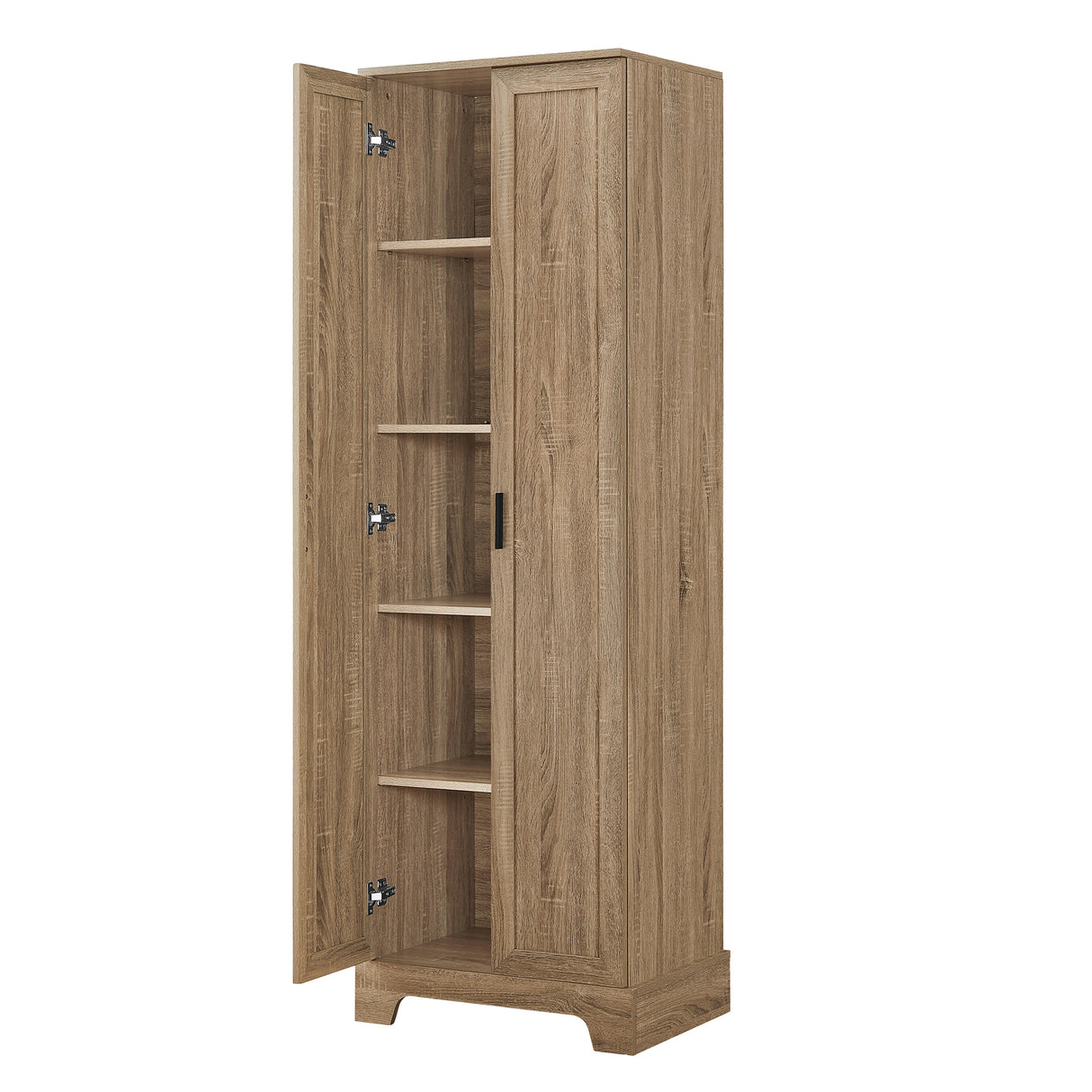 Storage Cabinet with Two Doors for Bathroom, Office, Adjustable Shelf, MDF Board, Brown - V.I.P Digital Presence