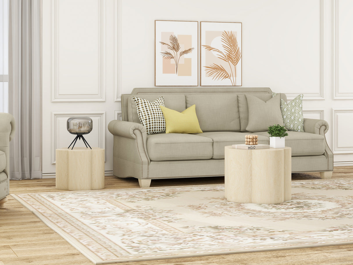 Coffee Table Set of 2, Cloud Coffee Table ,Nesting Coffee Table,End table, Sidetable for Living room ,Bedroom,Office ,Balcony - V.I.P Digital Presence