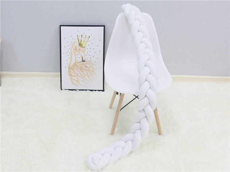 1Pcs 1M/2M/3M Baby Handmade Nodic Knot Newborn Bed Bumper Long Knotted Braid Pillow Baby Bed Bumper Knot Crib Infant Room Decor - V.I.P Digital Presence