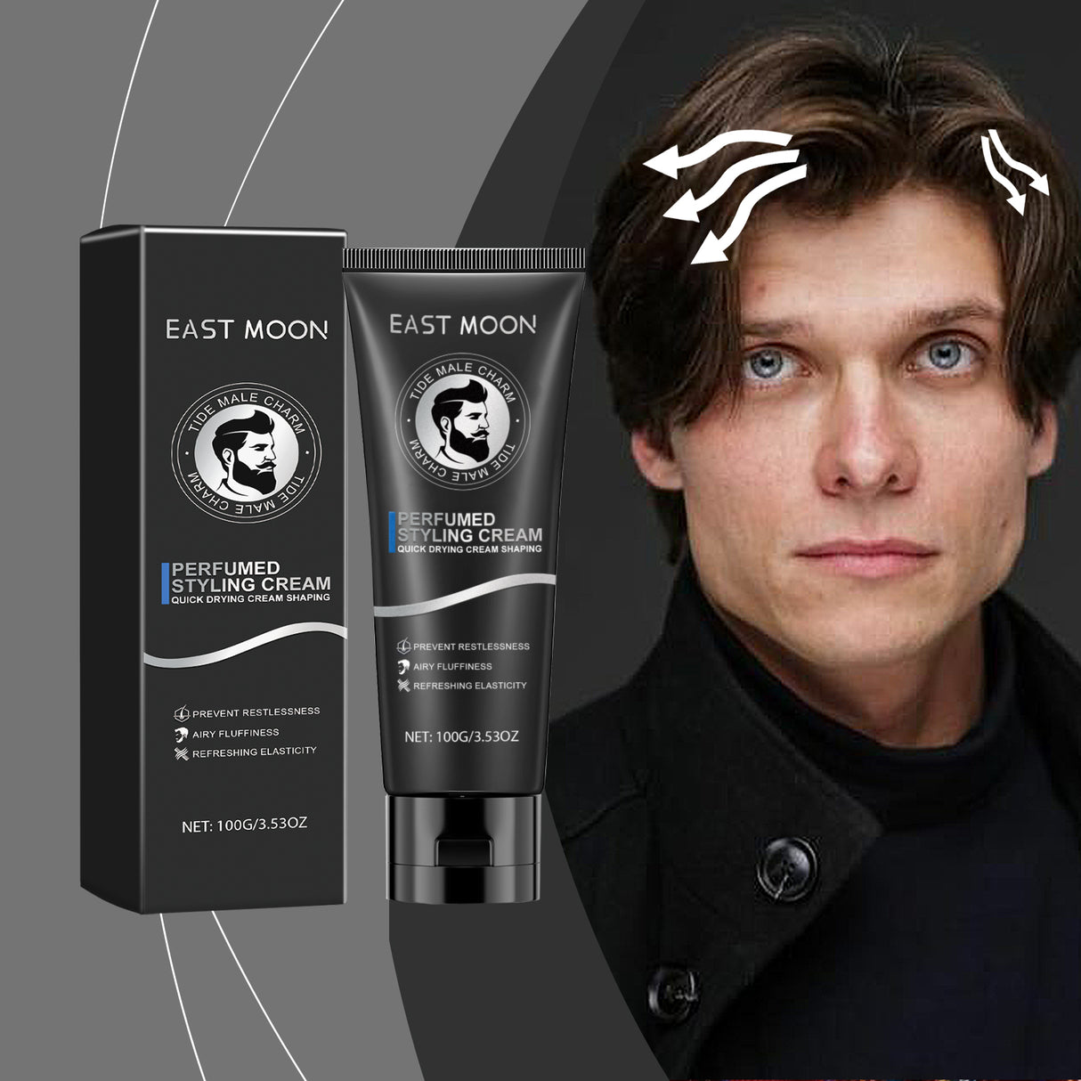 Men's Fragrance Styling Cream Refreshing Styling Lasting Three-Dimensional Styling Non-Greasy Hair Cream - V.I.P Digital Presence