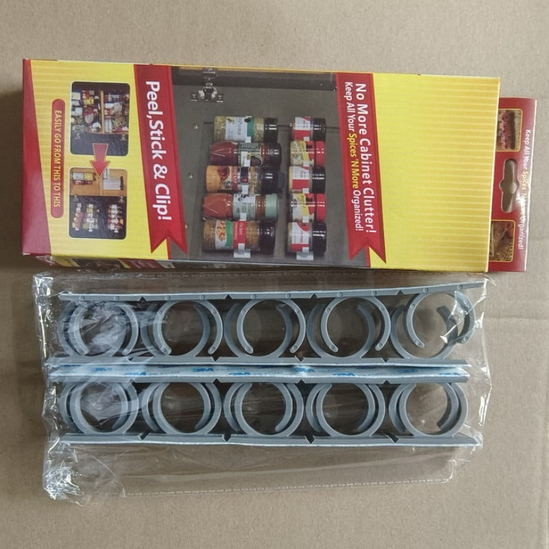 Clip N Store Simple Bottle Mouth Clip Seasoning Can Seasoning Bottle Storage Shelf Kitchen Storage Shelf - V.I.P Digital Presence
