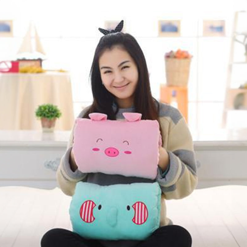 Animated nap pillow, warm hand cover, cylindrical cushion, creative hand warmer, girls' plush toy - V.I.P Digital Presence