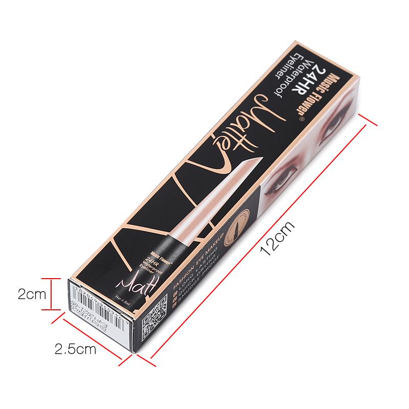 Music Flower Brand Waterproof Liqiud Eyeliner Pencil 24H Long-lasting Matte Eye Liner Delineador Black Eyelid Quick-Dry Makeup - V.I.P Digital Presence