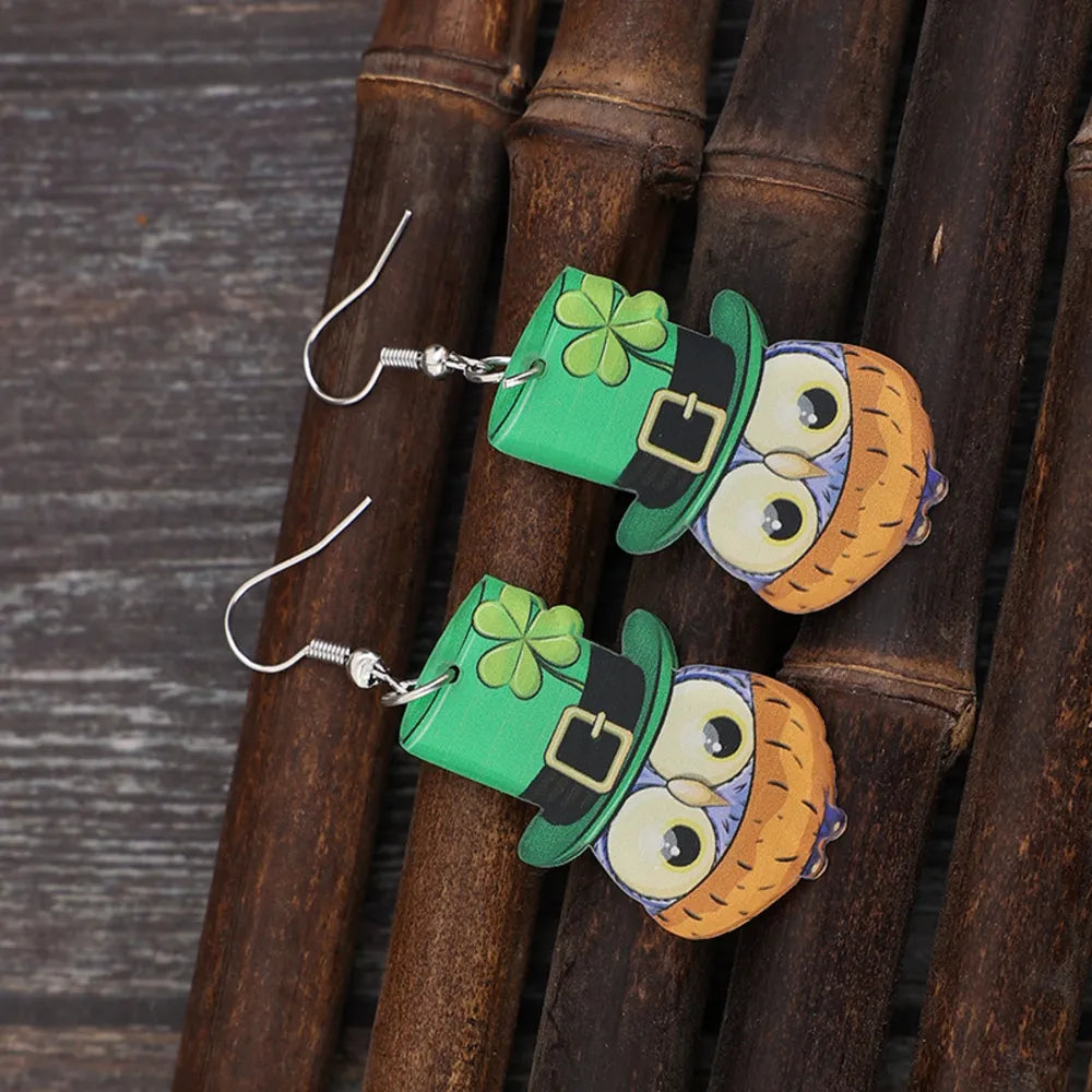 Owl Acrylic Dangle Earrings - V.I.P Digital Presence