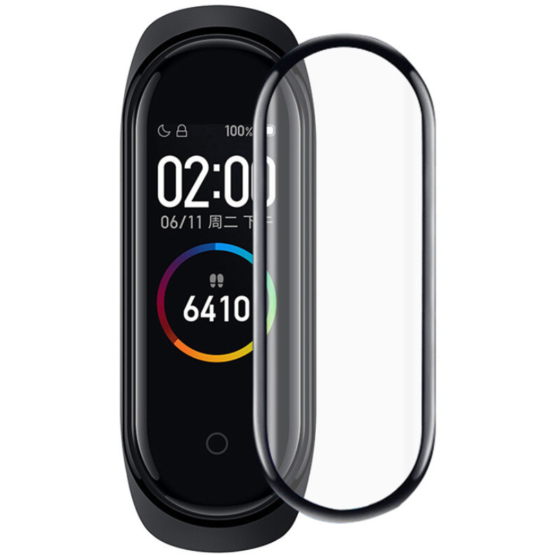 Cristal protector 3D para Xiaomi Mi Band 4 y 5, película de cristal para Mi Band 5, correa de reloj inteligente 4 y 5, película protectora de pantalla suave para Mi Band 4