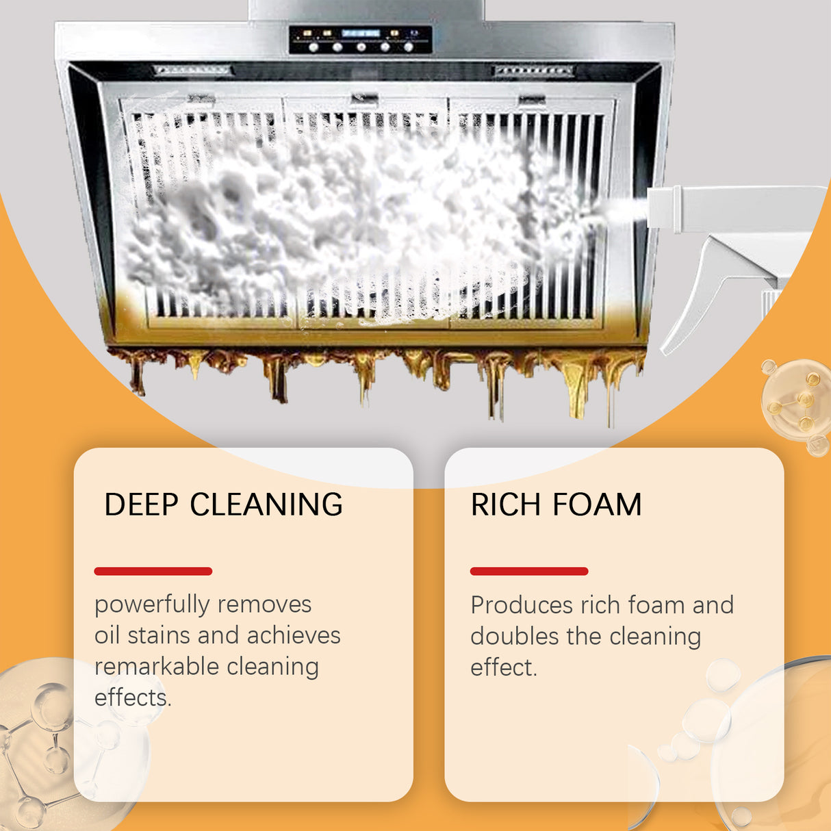 Kitchen Foam Cleaner, Household Kitchen Hood Heavy Oil Foam Cleaner Oil Clean - V.I.P Digital Presence