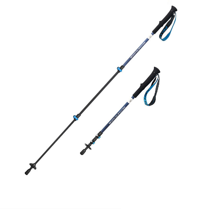 Climbing cane Outdoor telescopic cane Carbon fiber anti slip climbing and hiking folding cane - V.I.P Digital Presence