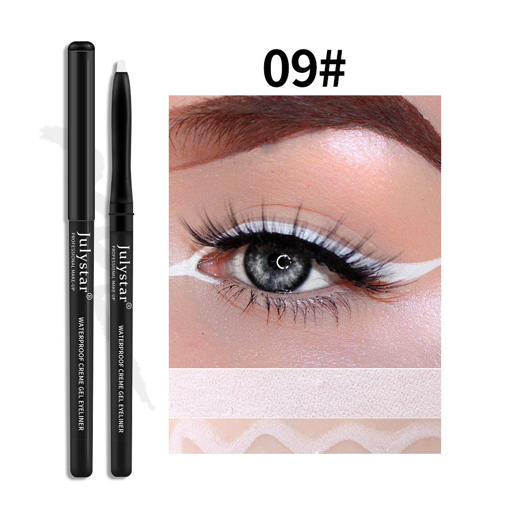 White Eyeliner Pencil Color Eyeliner Cream Not Easy To Smudge Waterproof Oil-Proof Slim Eyeliner Gel Pencil - V.I.P Digital Presence