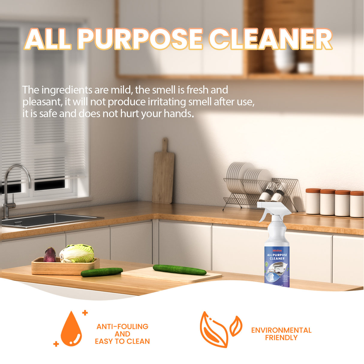 All Purpose Cleaner, Kitchen Range Hood Tile Wall Stubborn Oil Multi-Functional Detergent Detergent - V.I.P Digital Presence