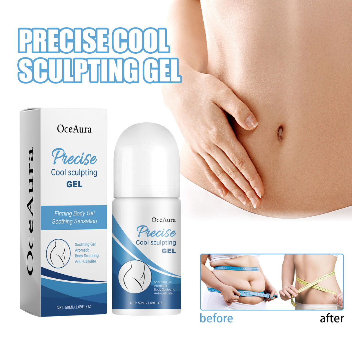 Precise Cool Sculpting Gel, Firming Thigh Muscles Abdominal Fat Shaping Slimming Body Care Ball - V.I.P Digital Presence