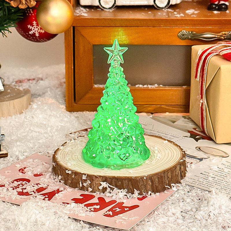 Christmas Star Tree Night Light LED Room Decoration Iceberg Atmosphere Light Children's Christmas Gift Desktop Ornament - V.I.P Digital Presence