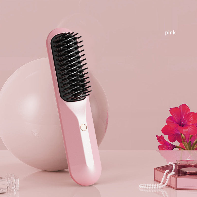 Household and business travel wireless portable electric heating small shape straightening comb - V.I.P Digital Presence