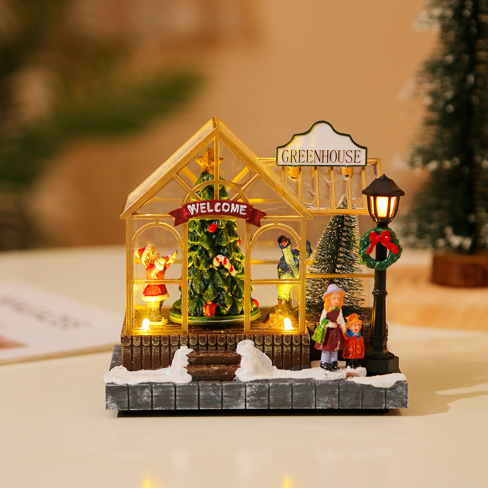 Christmas gifts, Christmas decorations, glowing music, houses, resin crafts, creative desktop ornaments - V.I.P Digital Presence