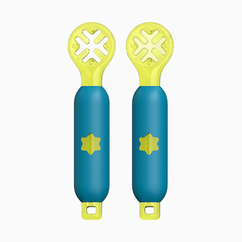 Rice paste complementary food spoon hole shaped children's tableware wholesale mother and baby products silicone grinding gum - V.I.P Digital Presence