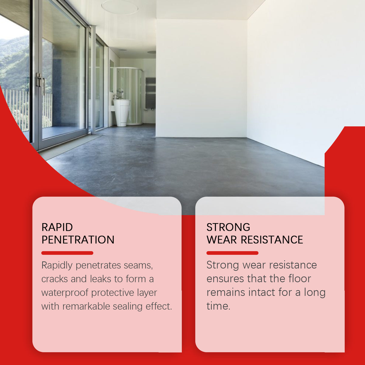 Waterproof Epoxy Floor Paint Household Wall Floor Waterproof Anti-Crack Cover Stains Renovation Paste - V.I.P Digital Presence