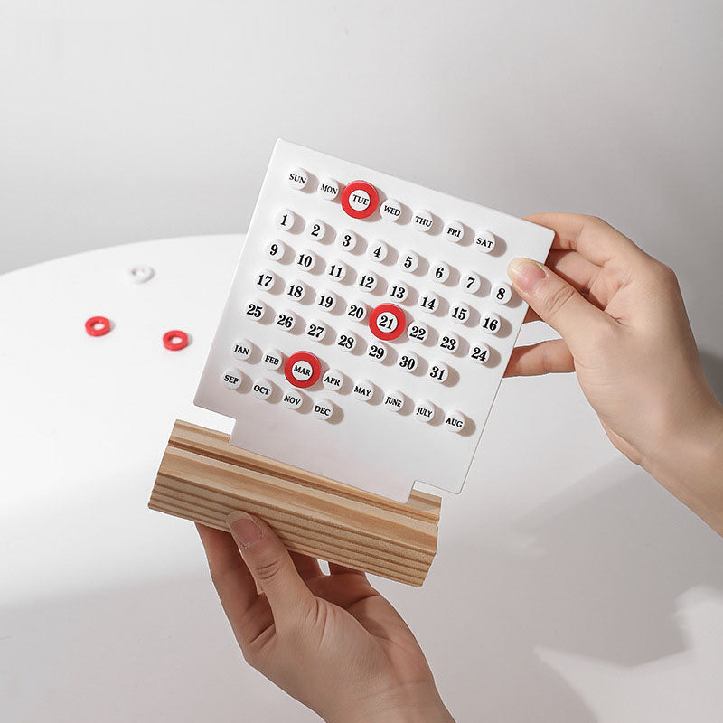 Creative high aesthetic ring calendar 2023 perpetual calendar desk calendar personalized office desktop decoration ornaments sho - V.I.P Digital Presence