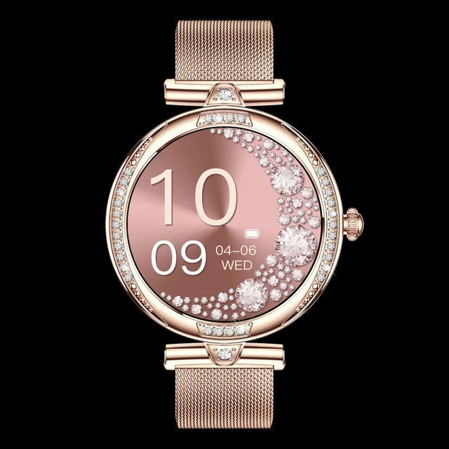 NX17 Pro Smart Watch Fashion Dimanond Ladies Wristwatch Amoled Bluetooth Calling Health Monitoring Women Fitness Smartwatch - V.I.P Digital Presence