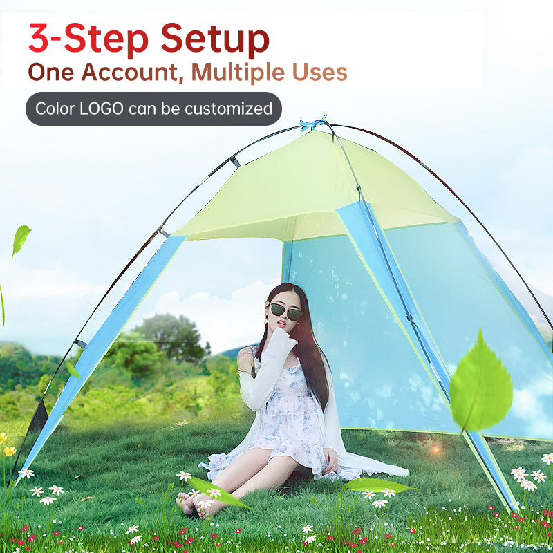 Pop Up Beach Tent Sun Shade Shelter Anti-UV Shelter Fully Automatic Folding Camping Tent - V.I.P Digital Presence