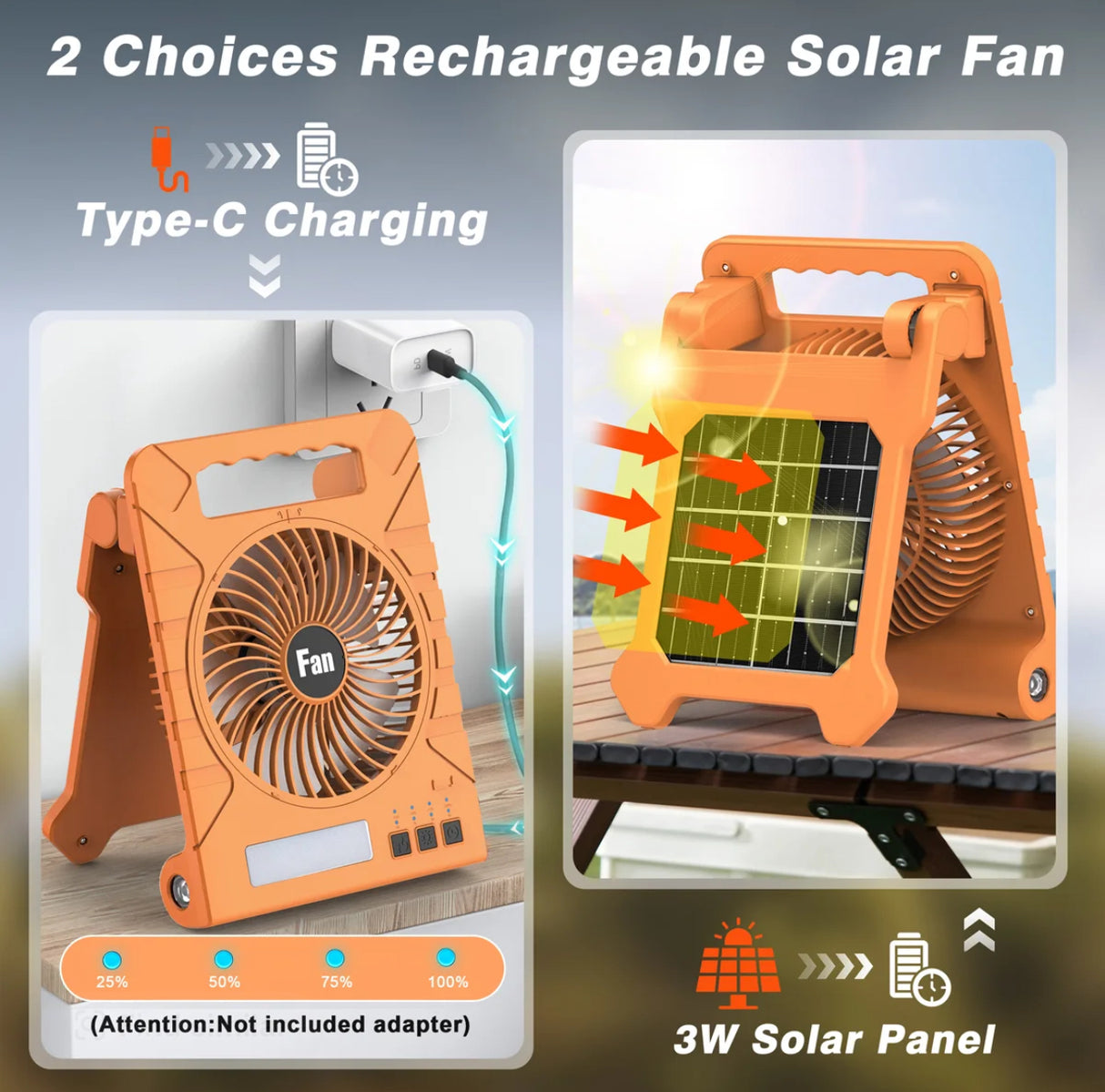 BreezeLite Solar Fan