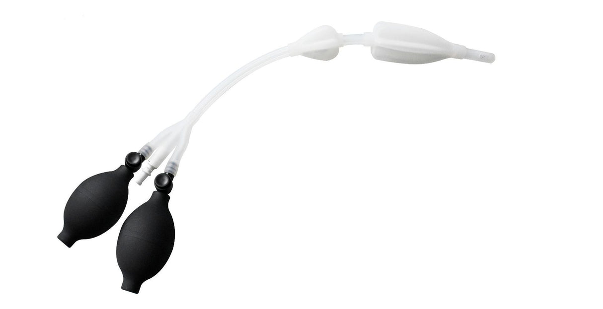 Enema Bulb Silicone Enema Douche Bulb Dual Side Openings Elastic Inflatable Double Bulb Flushing System for Health Care - V.I.P Digital Presence