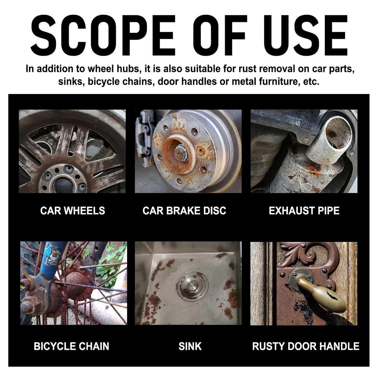 Wheel Rust Removal Spray, Automobile Tire Wheel Rust Cleaning Rust Removal Renovation Decontamination Brightener - V.I.P Digital Presence