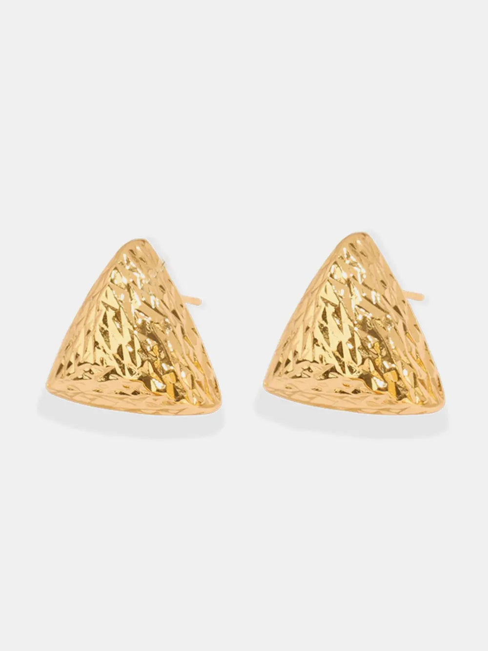 Gold-Plated Geometric Stud Earrings - V.I.P Digital Presence