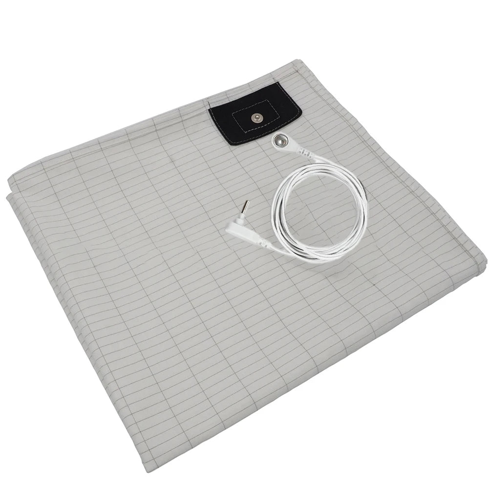 Grounding Sheet Mat Earthing Fitted Bedsheet Silver Fiber Conductive Organic Grounding Mat Radiation Anti-Static 60*265CM - V.I.P Digital Presence