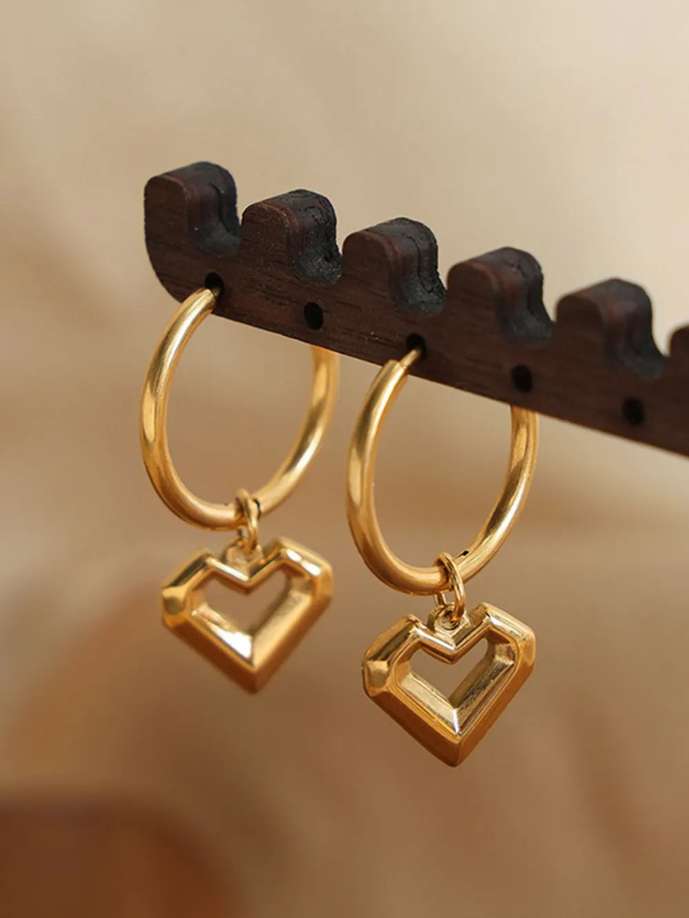 Heart Shape Lapis Lazuli Dangle Earrings - V.I.P Digital Presence