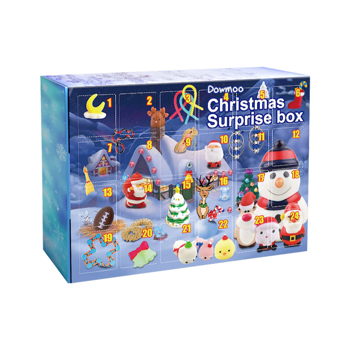 Christmas Surprise Blind Box, Christmas Relief Toys Celebration Atmosphere 24 Random Hidden Blind Box Gifts - V.I.P Digital Presence