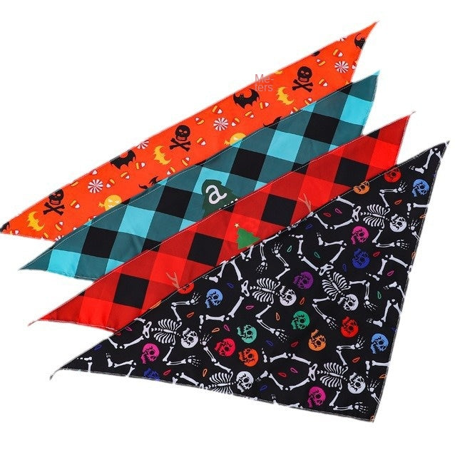 Pet Bandana for Dogs and Cats - Thanksgiving, Christmas, Halloween Pet Triangle Scarf Bib - V.I.P Digital Presence