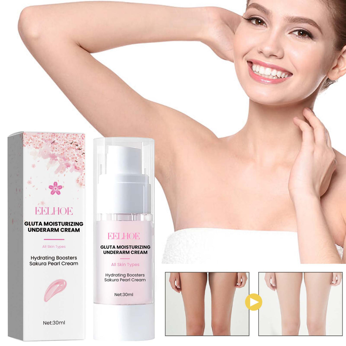 Underarm Whitening Essence Cream, Repair Acanthoderma Nigricans Tender And Smooth Skin Moisturizing Whitening Cream - V.I.P Digital Presence