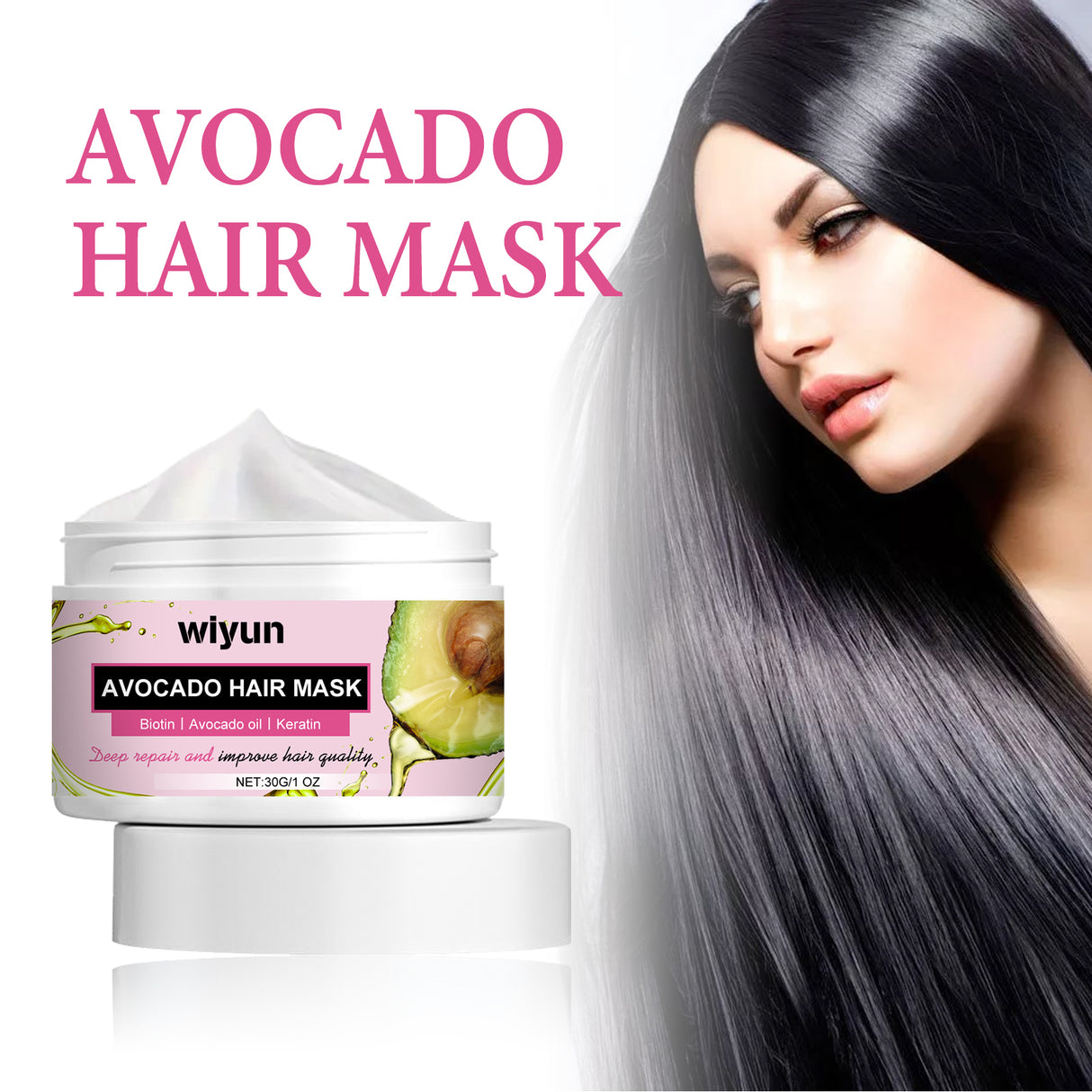Avocado Hair Mask, Moist Smooth Hair Repair Damaged Hair Tail Hair Dry Short-Tempered Membrane - V.I.P Digital Presence