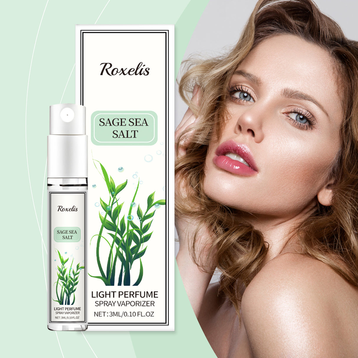 Sage Sea Salt Eau De Parfum Spray Mild Lasting Charm Fresh Non-Sticky Light Fragrance - V.I.P Digital Presence