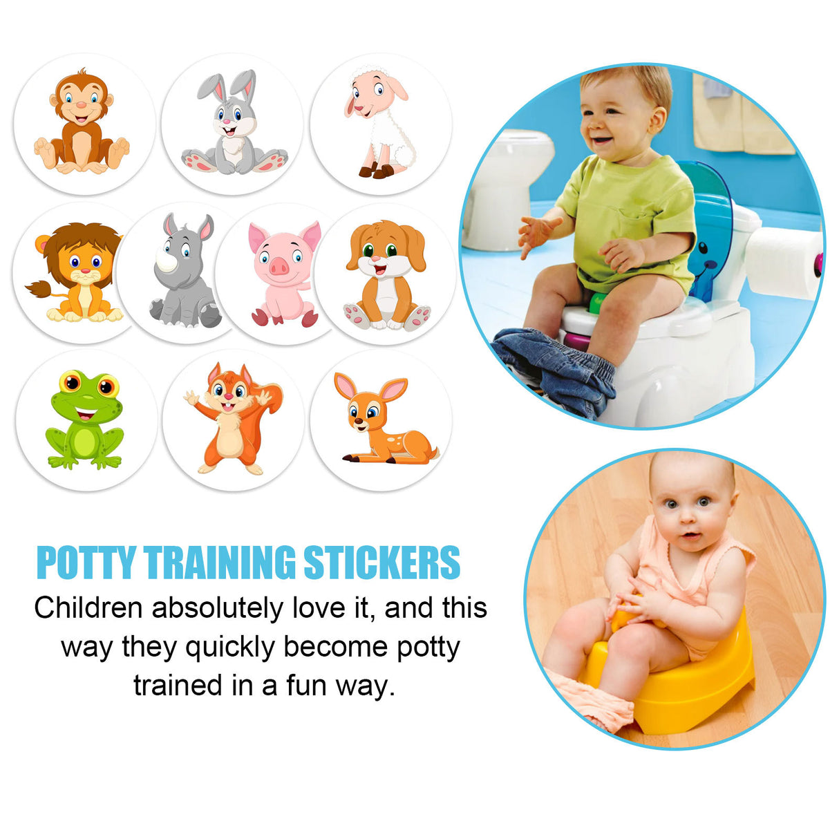 Potty Training Stickers Children's Potty Pee Training Cartoon Personality Paper Assisted Reward Stickers - V.I.P Digital Presence