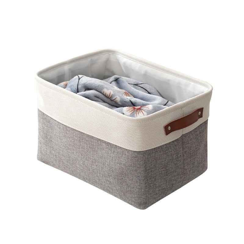 Thickened foldable portable clothing storage basket books snacks toys cosmetics storage box - V.I.P Digital Presence