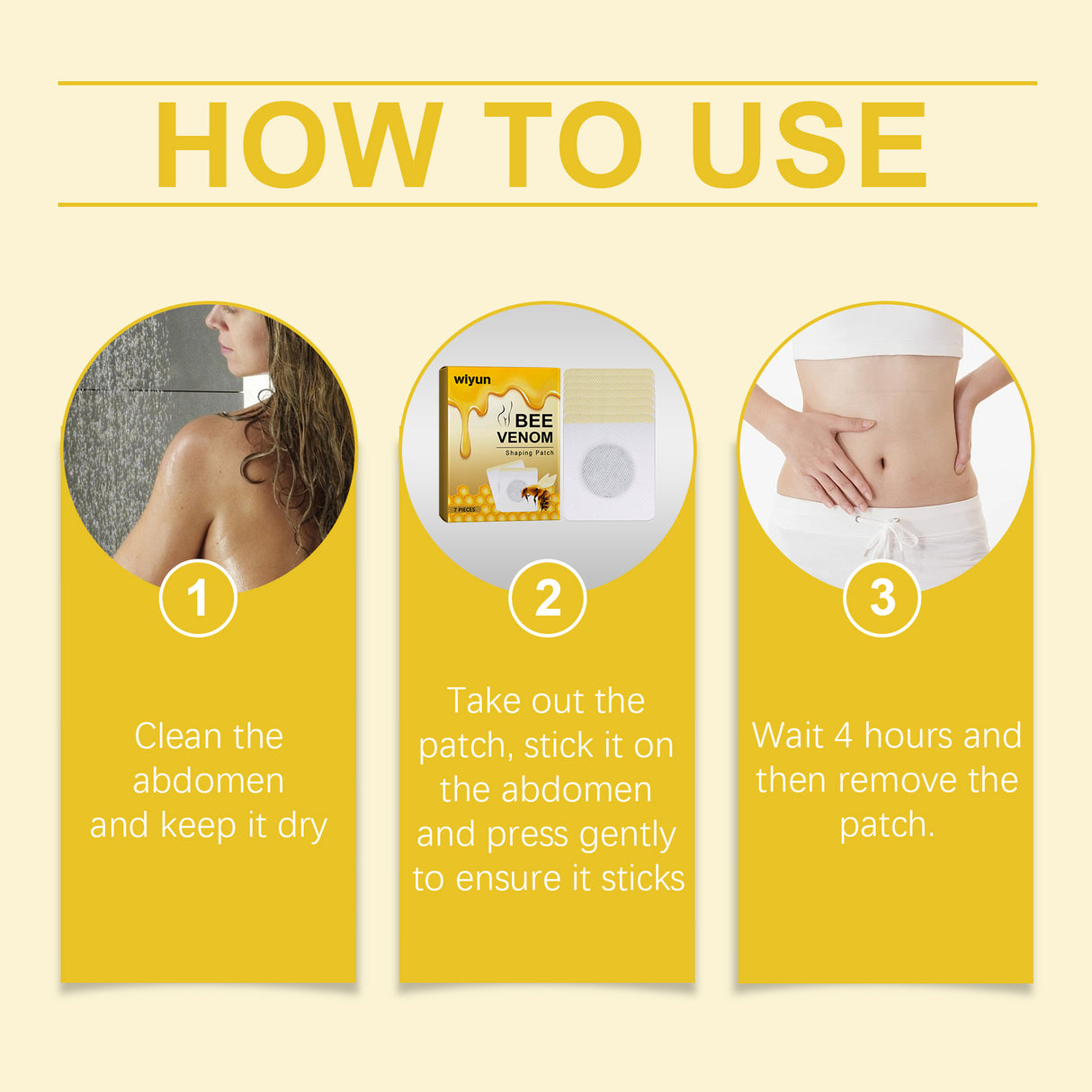 Bee Venom Beauty Considerate, Lazy Body Beauty Navel Patch Ginger Essence Moisturizing Firming Skin Care Body Care Patch - V.I.P Digital Presence