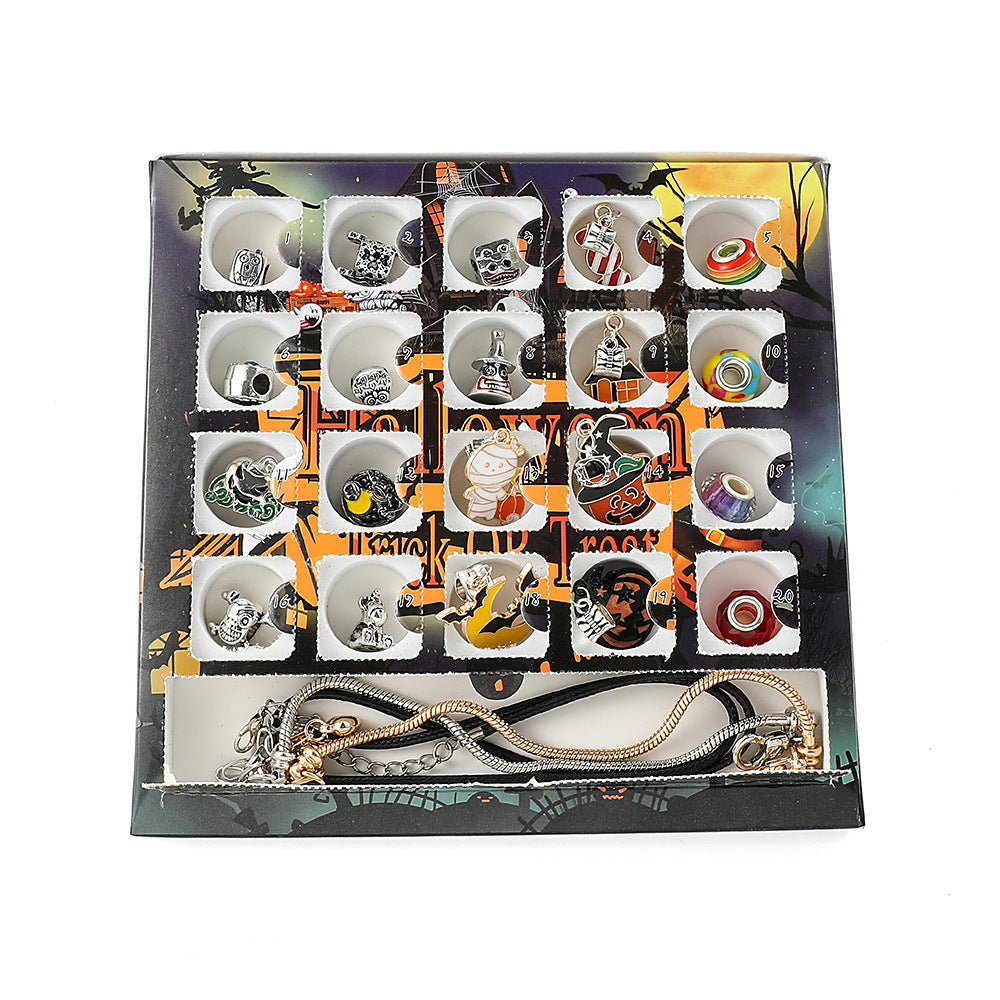 Halloween children DIY large hole bead bracelet bracelet necklace gift box blind box set accessories - V.I.P Digital Presence