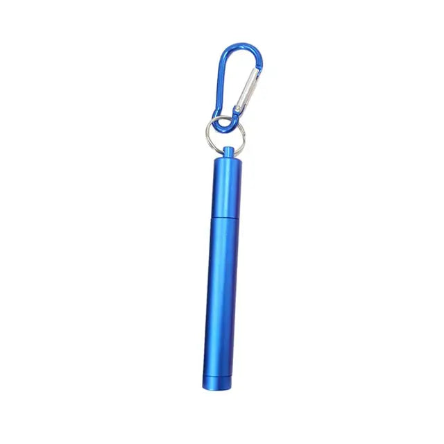 1 Set Reusable Telescopic Straw Set Portable Stainless Steel Easy To Clean Straw With Carry Case - V.I.P Digital Presence