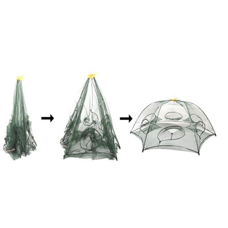 6 Hole Shrimp Catcher Trap Cages Mesh Aquarium Fishing Net