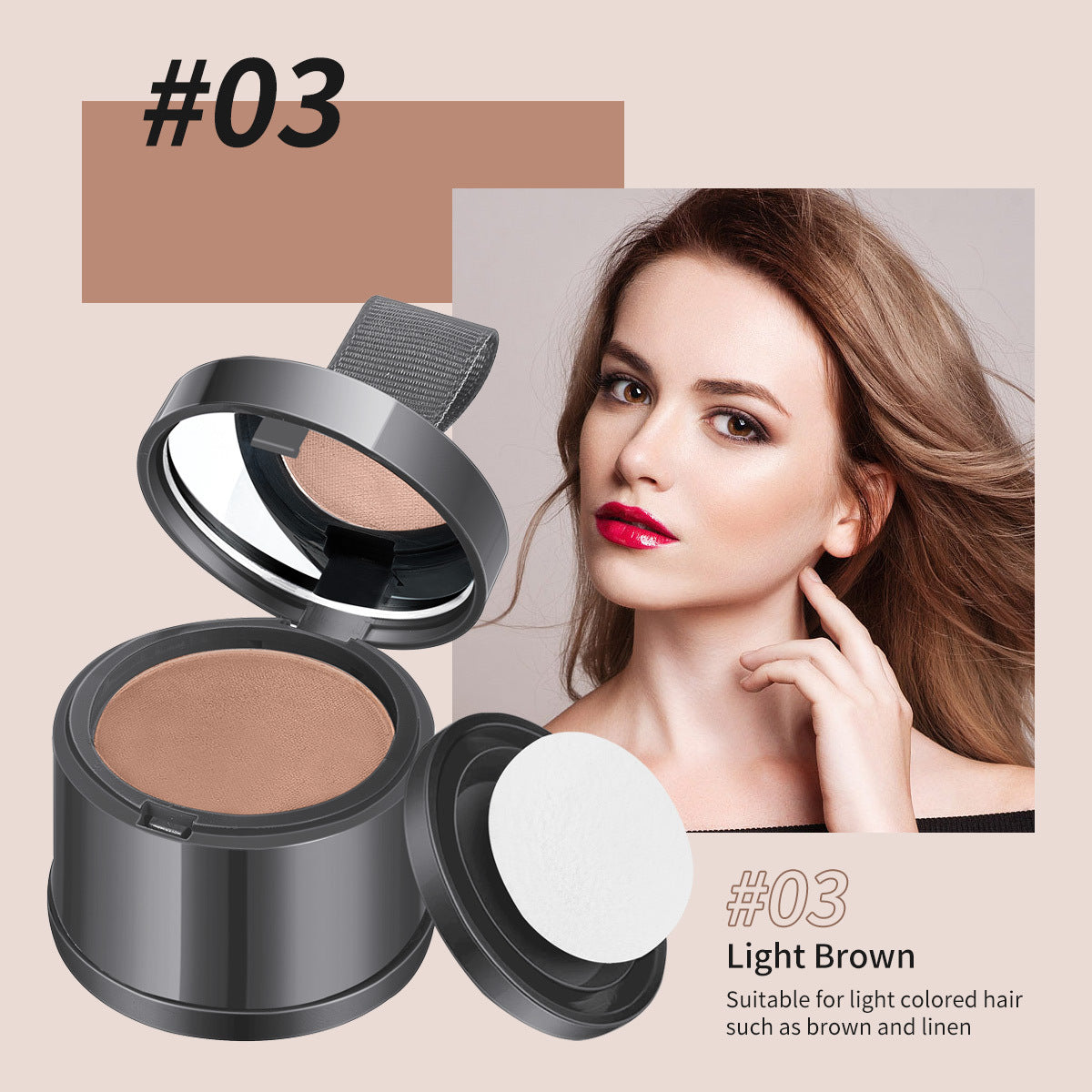 Hairline powder contouring shadow filling forehead hair replacement artifact waterproof and sweat-proof - V.I.P Digital Presence