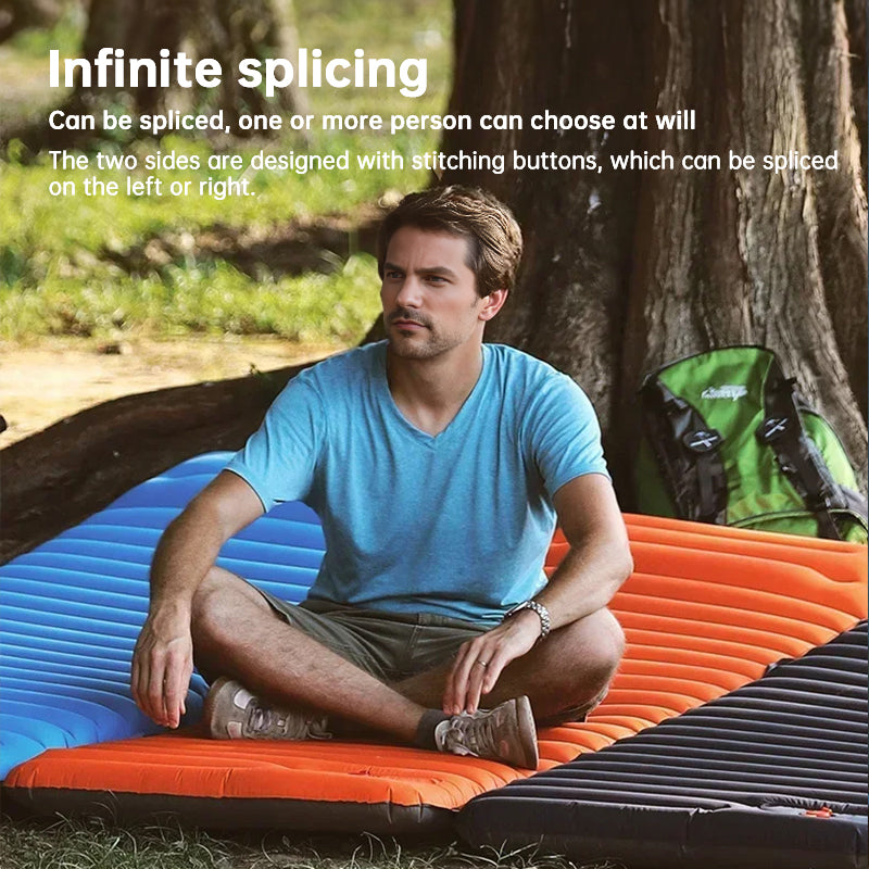 Ultralight Camping Sleeping Pad: Thicken, Self-Inflating with Built-in Pump (Outdoor/Travel) - V.I.P Digital Presence
