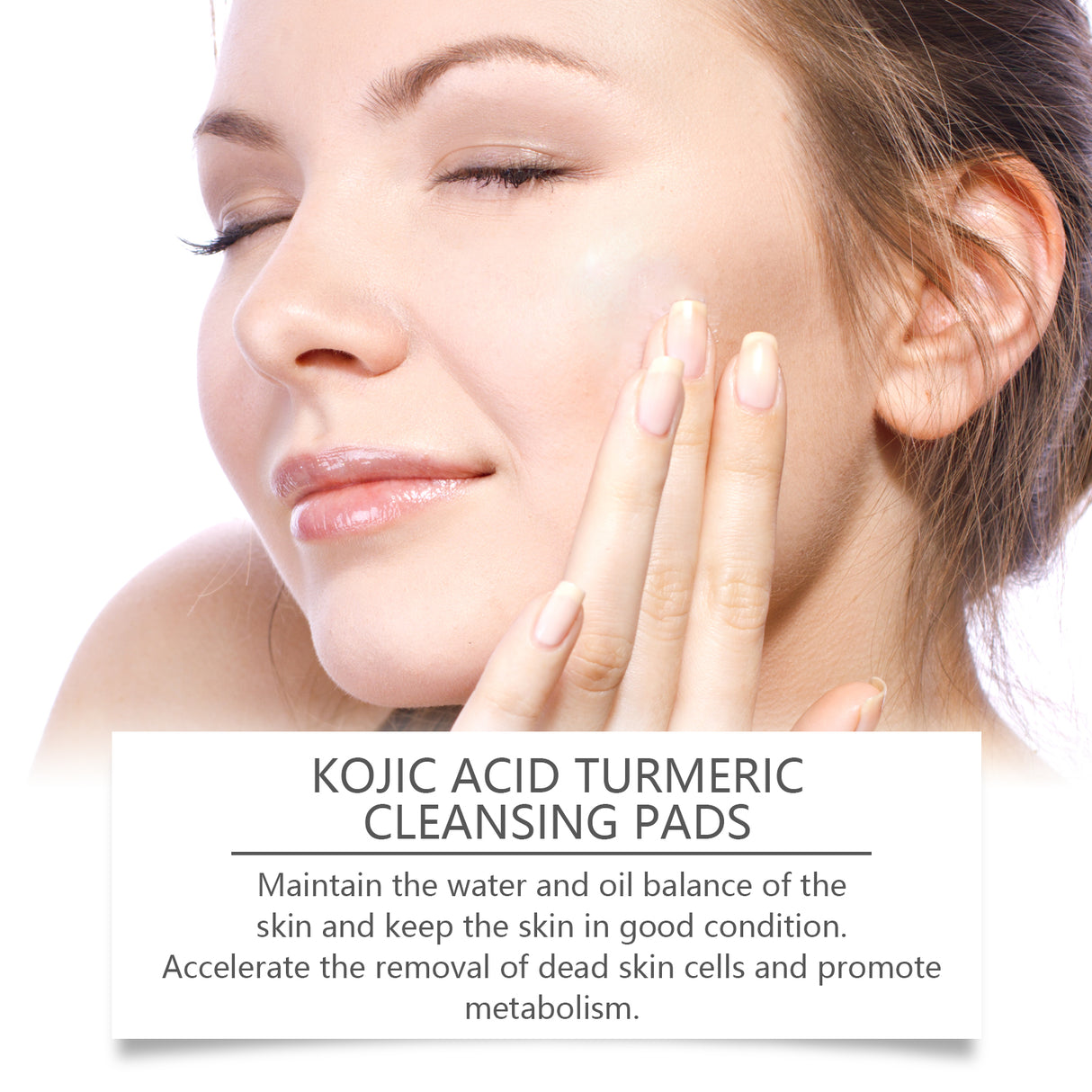 Turmeric Acid Cleaning Pad Brightening Cleaning Gentle Moisturizing Nourishing Care Cleansing Pad