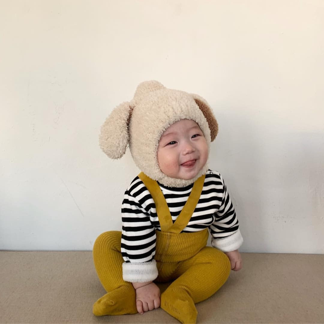 Baby Hat Warm In Autumn And Winter Baby Rabbit Ears Plush Korean Version Ear Cap Baby Hat Cute - V.I.P Digital Presence