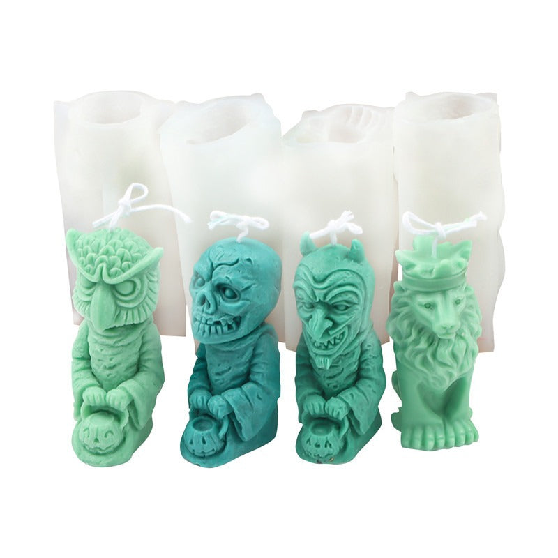 New Silicone Zombie Candle Aromatherapy Mold Ghost Festival Atmosphere Decoration Resin Model - V.I.P Digital Presence