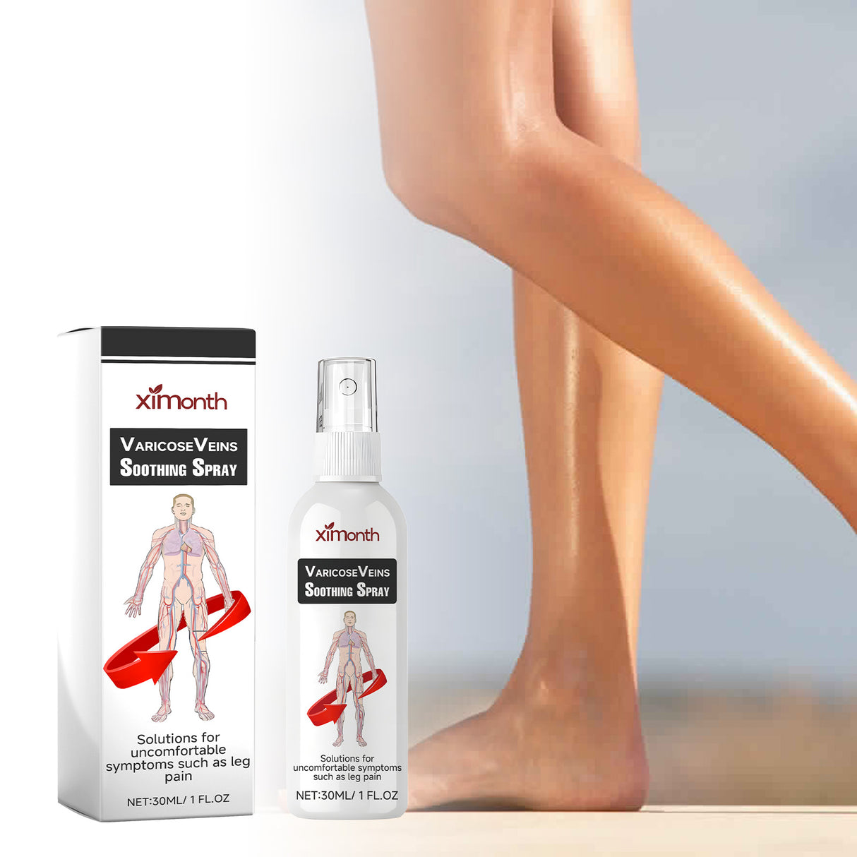 Varicose Veins Soothing Spray, Relief Of Sore Leg Muscles Massage Repair Earthworm Leg Vein Treatment Spray - V.I.P Digital Presence