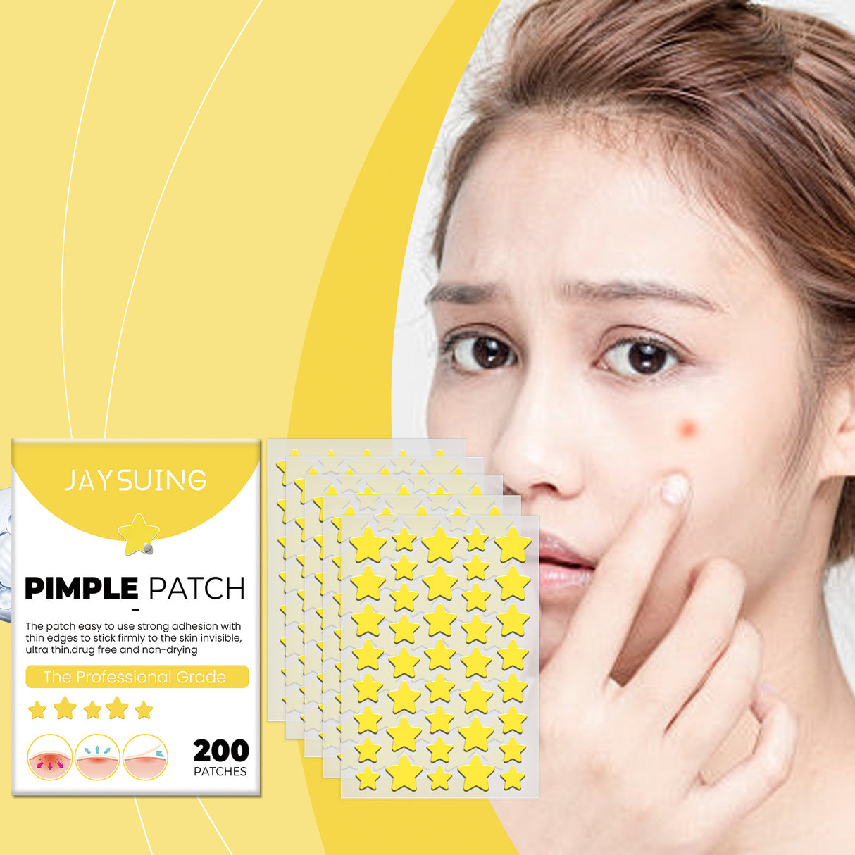 Star Acne Patch Clear Acne Skin Care Facial Cover Acne Invisible Acne Patch